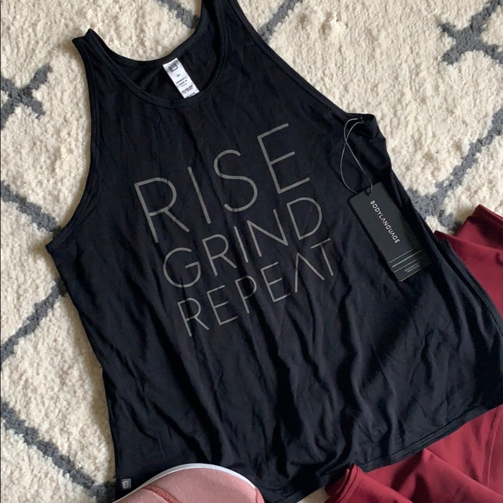 Body Language Rise Grind Repeat Slit Tank Top - Picture 2 of 8